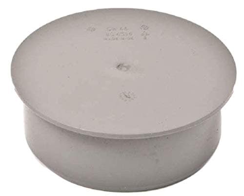 Soil Pipe Cap 110 mm Inlet - Push Fit - Sewerage - Waste - Grey - Stop end