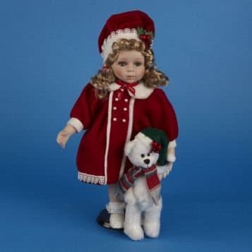 Holly - Christmas Doll 14" Porcelain Doll