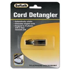 Rotating 360 Telephone Cord Detangler, Clear/Black