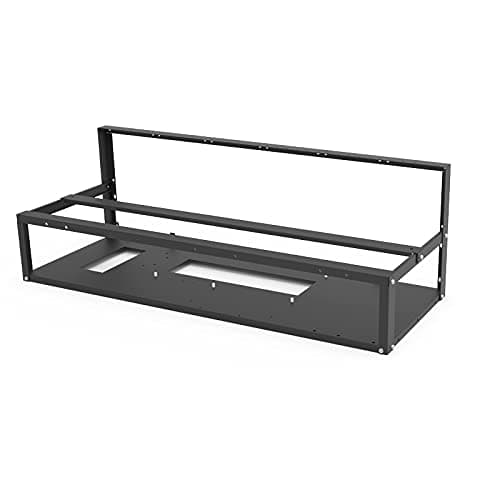 12 GPU Open Air Mining Rig Frame Mining Case Rack Motherboard Bracket Computer Case Miner for 12 GPUs Like 1660 Or 8-10 Like 3060,30 Days