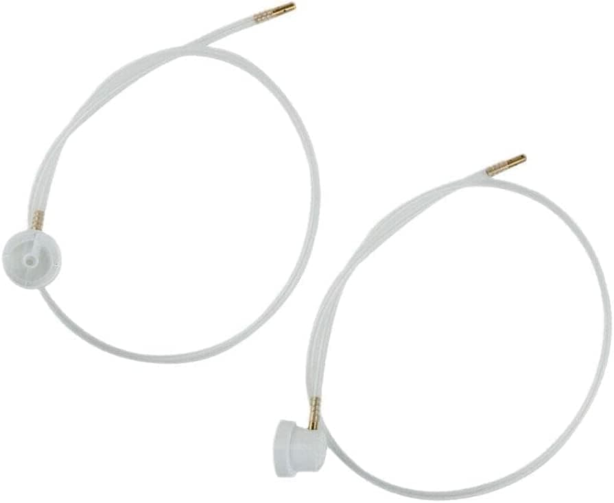 2Pcs White Aerosol Nozzle with 360 Degrees Extension Hose for Male Stem Spray Cans Fluid Auto Car Nozzle Film 4.5mm Extension H3C9 Paint Tools and Equipment (19.69in)