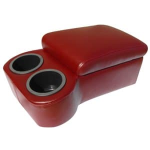 Car Console & Cup Holder- Dk Red