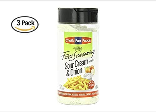 Gourmet Fries Seasonings Bottle, Sour Cream and Onion, 9 Ounce (9 Ounce (3 Pack))