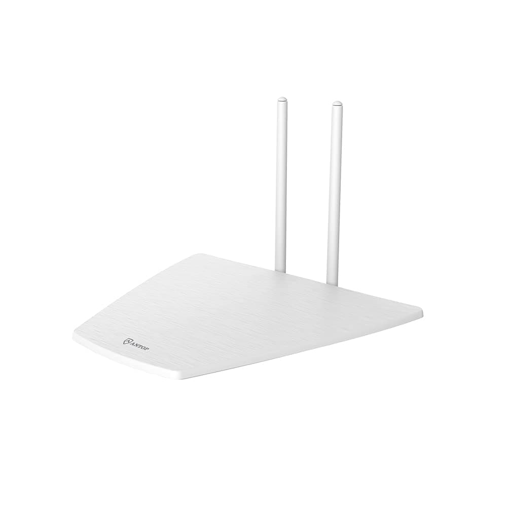 ANTOPAntenna Inc. AT-221BV White Aero + Amplified Indoor HDTV Antenna (White)