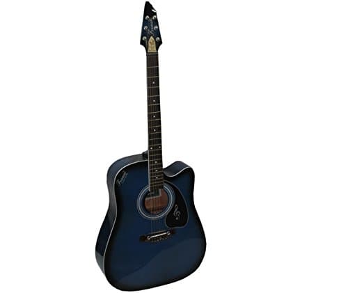 SG Musical Fezaar Jumbo Blue Guitar