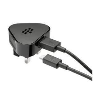 Genuine BlackBerry UK Power Plug ASY-24479-004 With Genuine BlackBerry Micro USB Data Cable ASY-28109-003 For Pearl Flip, Pearl 9100, Curve 8900, Curve 8500 Series, Curve 9300, Bold 9700, Bold 9780, Storm 9530, Storm 2 9550, Tour 9630, Bold 9650, Style 9670, Torch 9800, Torch 9810, Torch 9850 9860, Bold 9900 9930, PlayBook
