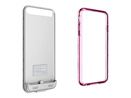 TAMO iPhone 6/6s Extended Battery Case, TAMO 2400 mAh dual-purposed Ultra-Slim Protective Extended Battery Case - Pink - Battery - Retail Packaging - Pink