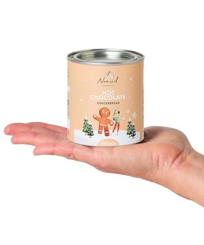 Nomad Chocolate - Hot Chocolate with Gingerbread Spices, Plant-based, Vegan, Gluten-Free, GMO-Free, All Natural Ingredients, 4.9 oz