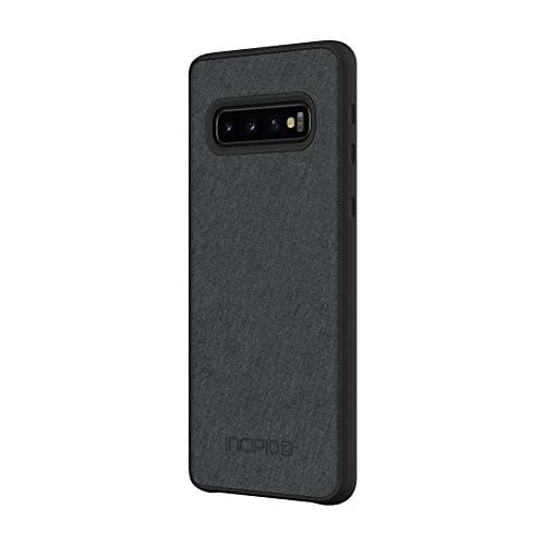 Incipio Holden Slim Stylish Case for Samsung Galaxy S10 with Premium Fabric and Raised Bumper - Gray