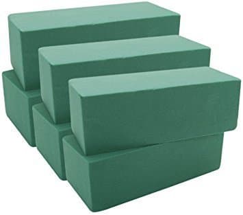 rahul online traders Floral Foam (Green) - Pack of 6