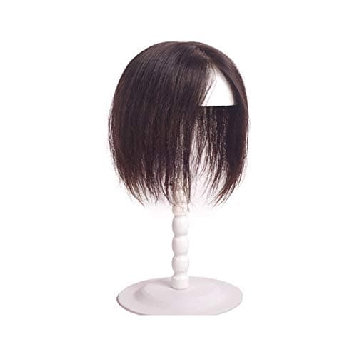 Remy 100% Human Hair Toppers for Thinning Crown Reddish Brown Hairpiece Toupee Top Piece with 3 Clips 7x10cm 20cm