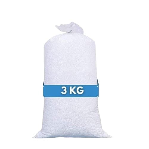 BOFFIN 3KG High Density Bean Bag Filler for Fillings - Refill Beans for Bean Bag Filling 3 kg
