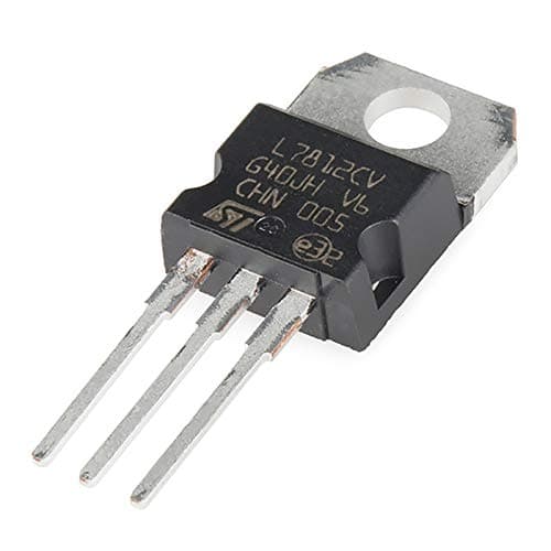LM7812 7812 Positive Voltage Regulator IC 12V/1A, Multicolour -10 Pieces