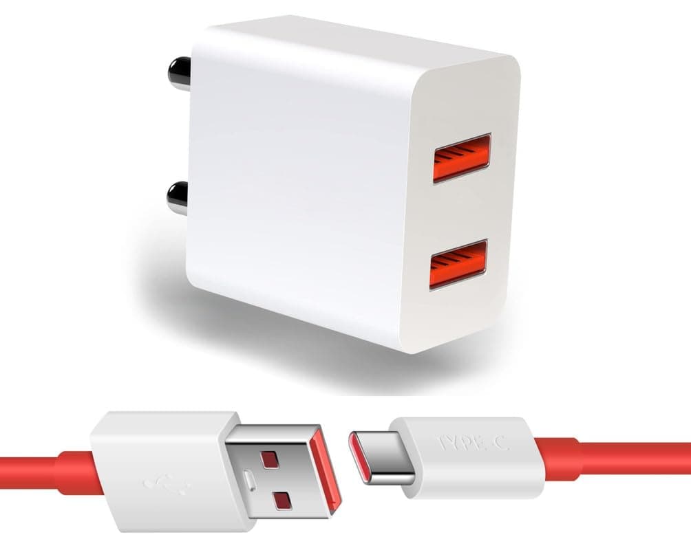 Charger for Le Eco Le 2 Pro Charger Original Like Charging Adapter Type c Fast Type c Charging Cable(E-Dual Port Red)