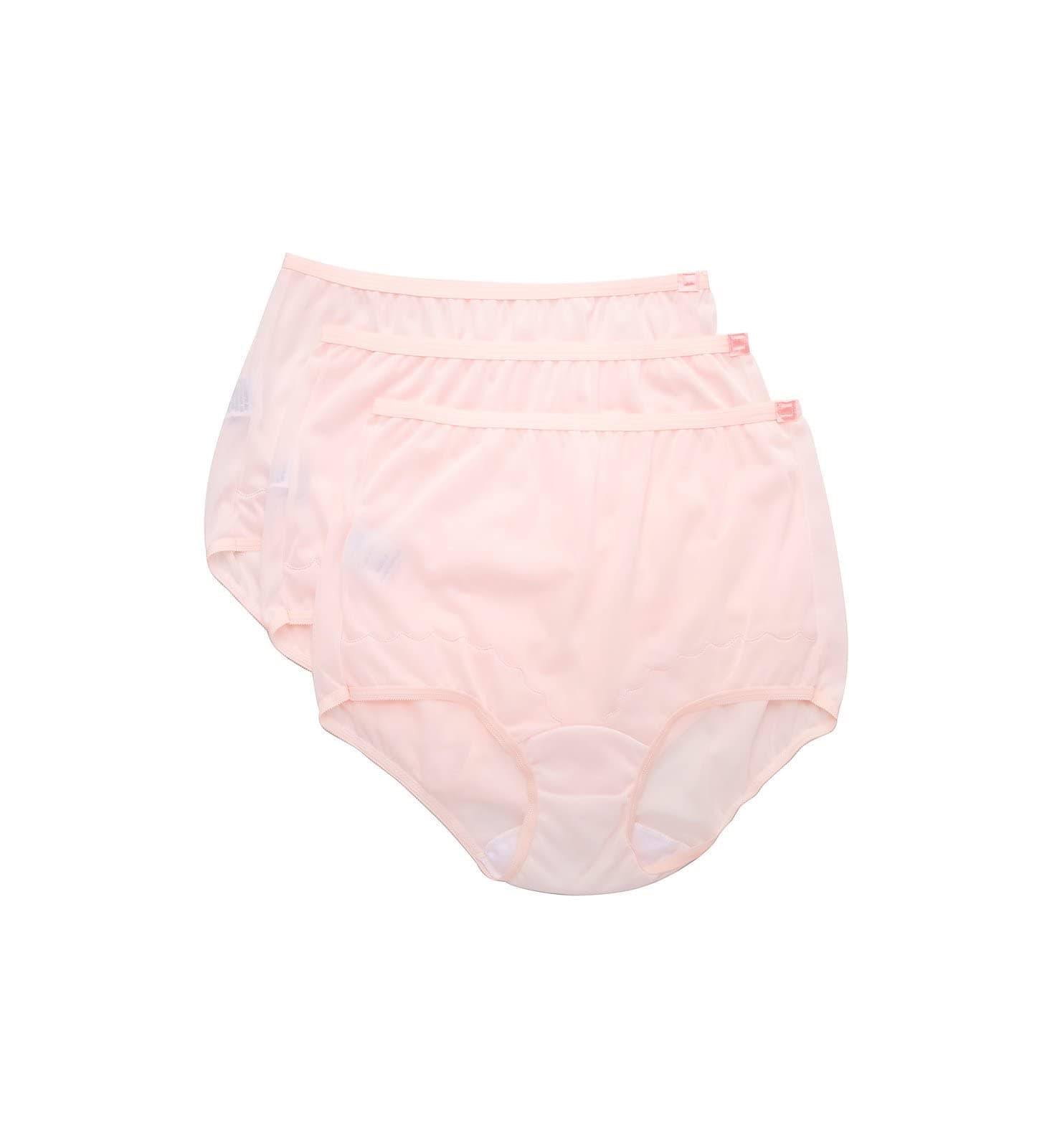 Dixie Belle 719 Scallop Trim High Waist Full Coverage Panty (3 Pack)