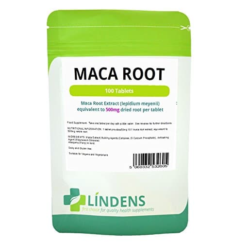 Lindens Maca Root Extract 500mg 3-Pack 300 Tablets Lepidium Meyenii Natural