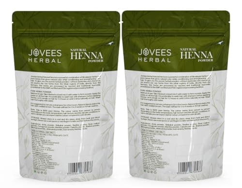 Jovees Herbal Mehandi/Henna Powder | With Amla, Shikakai & Brahmi Powder | For Extra Conditioning | Control Hair Fall & Repairs Damaged Hair 150g (Pack of 2)