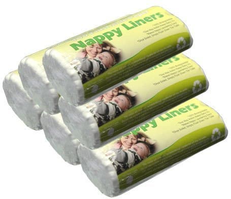 6x rolls of 100 Dudeybaba flushable paper nappy liners for reusable/cloth nappy