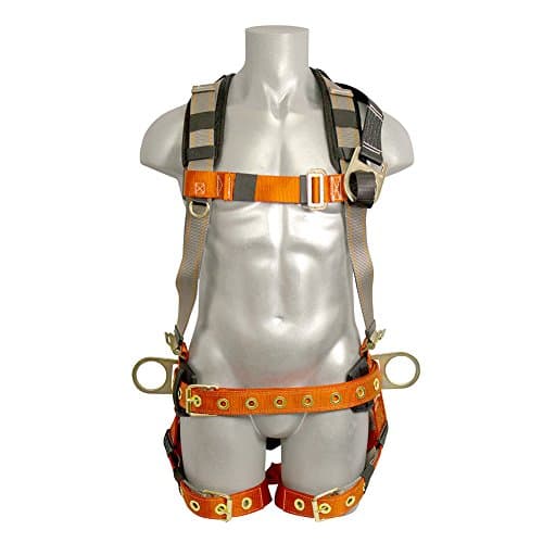 Roof Construction Fall Protection Heavy Duty Full Body Industrial Safety Harness Size M-XXL ANSI OSHA H-TB205K