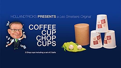 Murphy's Magic Supplies, Inc. Coffee Cup Chop Cup (3 cups and 2 balls) by Leo Smetsers | Trick | Close Up