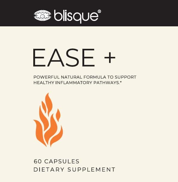 BlisqueNatural Inflammation Health Supplement Complex for Healthy Inflammatory Response | Doctor-Approved | with Turmeric Curcumin, Ginger Root, and Boswellia | 60 Capsules | Vegan and Non-GMO