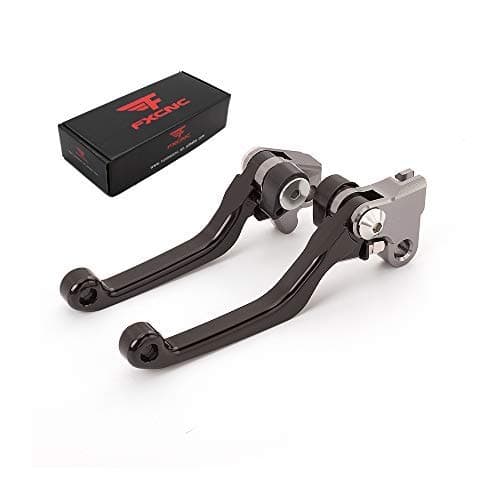 FXCNC CNC Aluminum Dirt Bike Pivot Brake Clutch Lever Set Compatible with 65SX 65XC 2004-2011, 85SX 85XC 2003-2011, 105SX 2004-2011