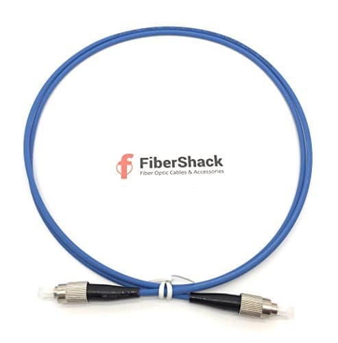 1M FC to FC Armored Single Mode Simplex Fiber Optic Cables - SC/APC, UPC, LC, SC, ST - SM SX (1M, FCUPC to FCUPC)