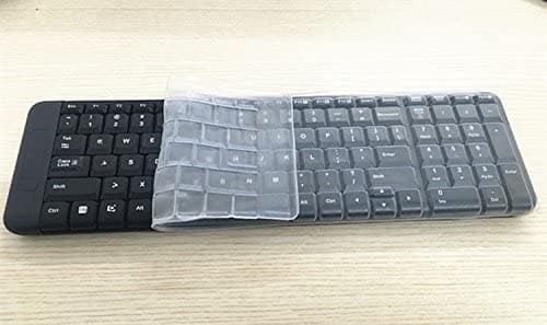 Transparent Clear Silicone Keyboard Cover protectors for Logitech MK220 K230 MK215