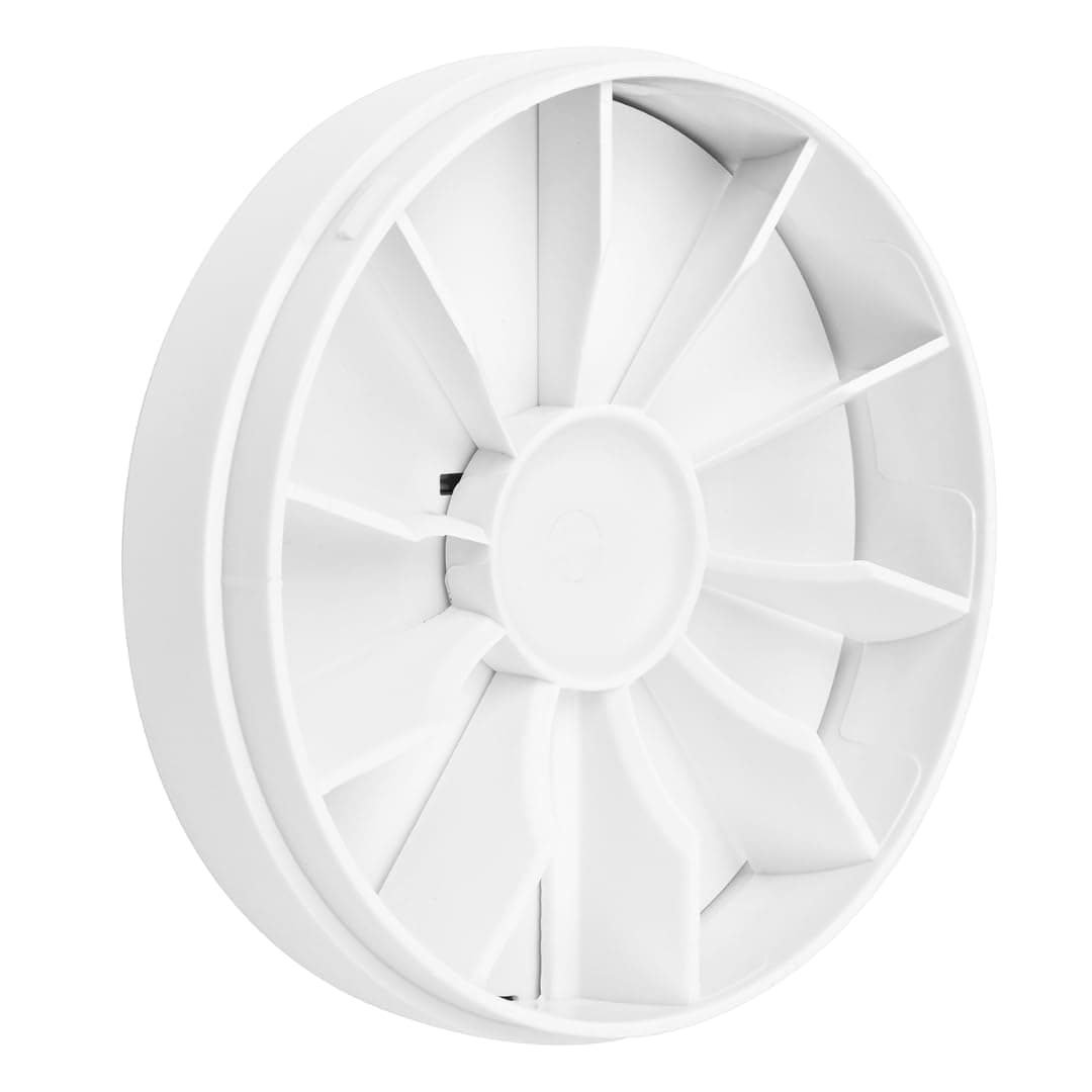 RKKI Backdraft Shutter 4 inch Inline Extractor Fan Backdraft Shutter Self Closing, Weather/UV Resistant Plastic, 100mm