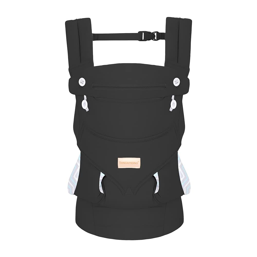 Ergonomic Soft Adjustable Baby Carrier for Newborn Infants Toddler, Baby Caring and Parenting 0-3 Years and 4Kg to 20Kg (Black)