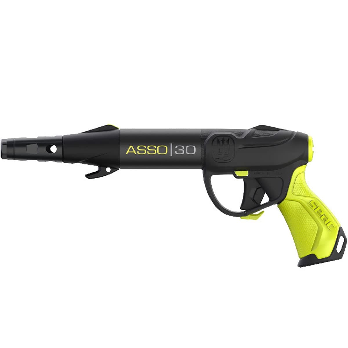 Seac Asso S/R, Pneumatic Speargun with Regulator, Anti Stress Rubber Handle. Made in Italy