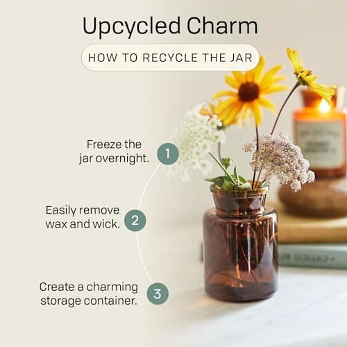 Paddywax Apothecary Collection Scented Soy Wax Jar Candle, 8-Ounce, Tobacco & Patchouli