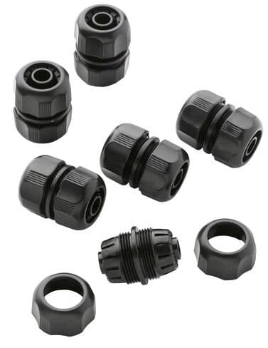 Gardeners Supply Company Snip-n-Drip Couplers Connector | Irrigation Hose Connectors for Drip Sprinkler Garden Watering System for Raised Garden Beds, Planter Box & Backyard Vegetable Plots | Set of 6