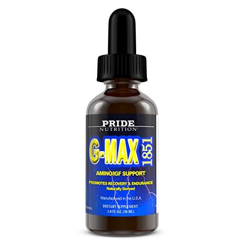 Pride Nutrition - G-MAX Strength & Endurance Formula - Best Recovery & Growth Supplement for Men and Women - Helps to Increase Muscle, Drive, Weight Loss, Stamina, & Joint Support (1851 Strength)