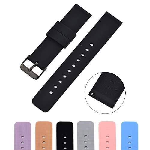 Sunmitech 20mm Lug Width Band for Samsung Galaxy Watch Active 2/Gear Sport/S2 Classic(42mm),Quick Replace Wrist Strap for Amazfit Bip/Ticwatch E/Gizmowatch/Vivomove