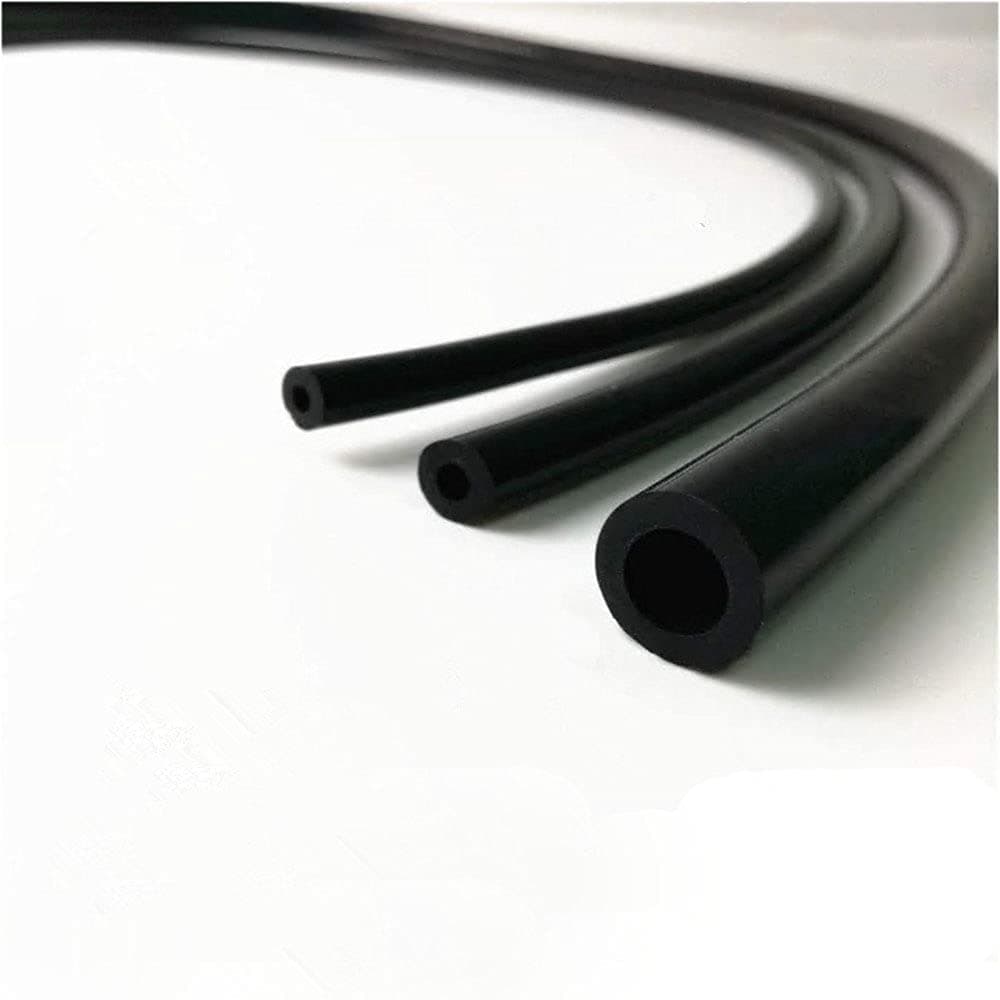 High Temperature Vacuum Silicone Hose, Engine Room Dress Up DIY Kit Black, Include 3 Hoses (ID 3mm/4mm/8mm) Vacuum + 3 Plastic T Joiner + 6 Spring Clamp + 30 Plastic Zip Tie