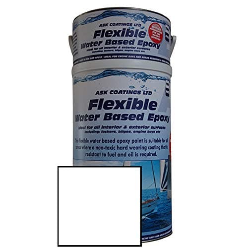 New! Water Based Epoxy Marine Paint for Boats, Yachts & Marine Vessels. Interior and Exterior use. 2.5L (White)