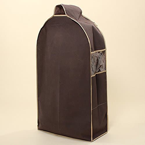 NBellShop Wardrobe Hanging Suit Overcoat Dust Cover Clothing Storage Bag, L