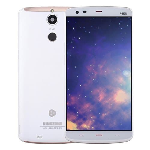 KINGZONE Z1 Plus, RAM 2GB+ROM 16GB, 4G Smart Phone 5.5 inch Android 5.1 MTK6753 Octa Core 1.3GHZ, Dual SIM, Fingerprint Identification, OTG, GPS (White)