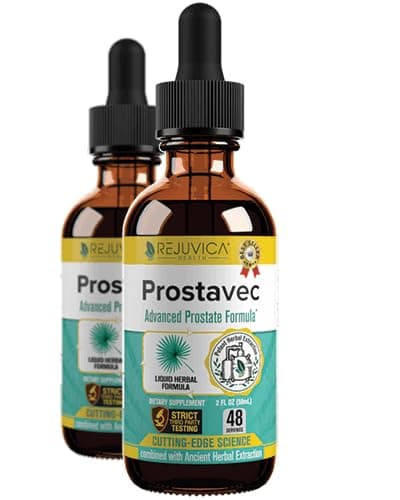 Prostavec Advanced Prostate Support Supplement - Liquid Formula for Faster Absorption with Pygeum, Saw Palmetto, Stinging Nettle + Turmeric & Damiana - Vegan, Non-GMO - 4 fl oz