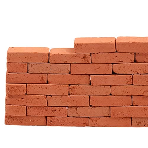 200 Pcs Miniature Bricks - Lifelike Fake Stone Bricks for Dollhouse Decoration