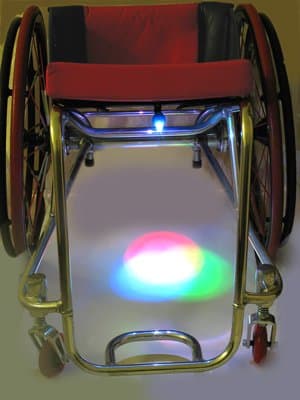 wUnderGlow Wheelchair LED Light, wheelchair safety, night time visibility and fun