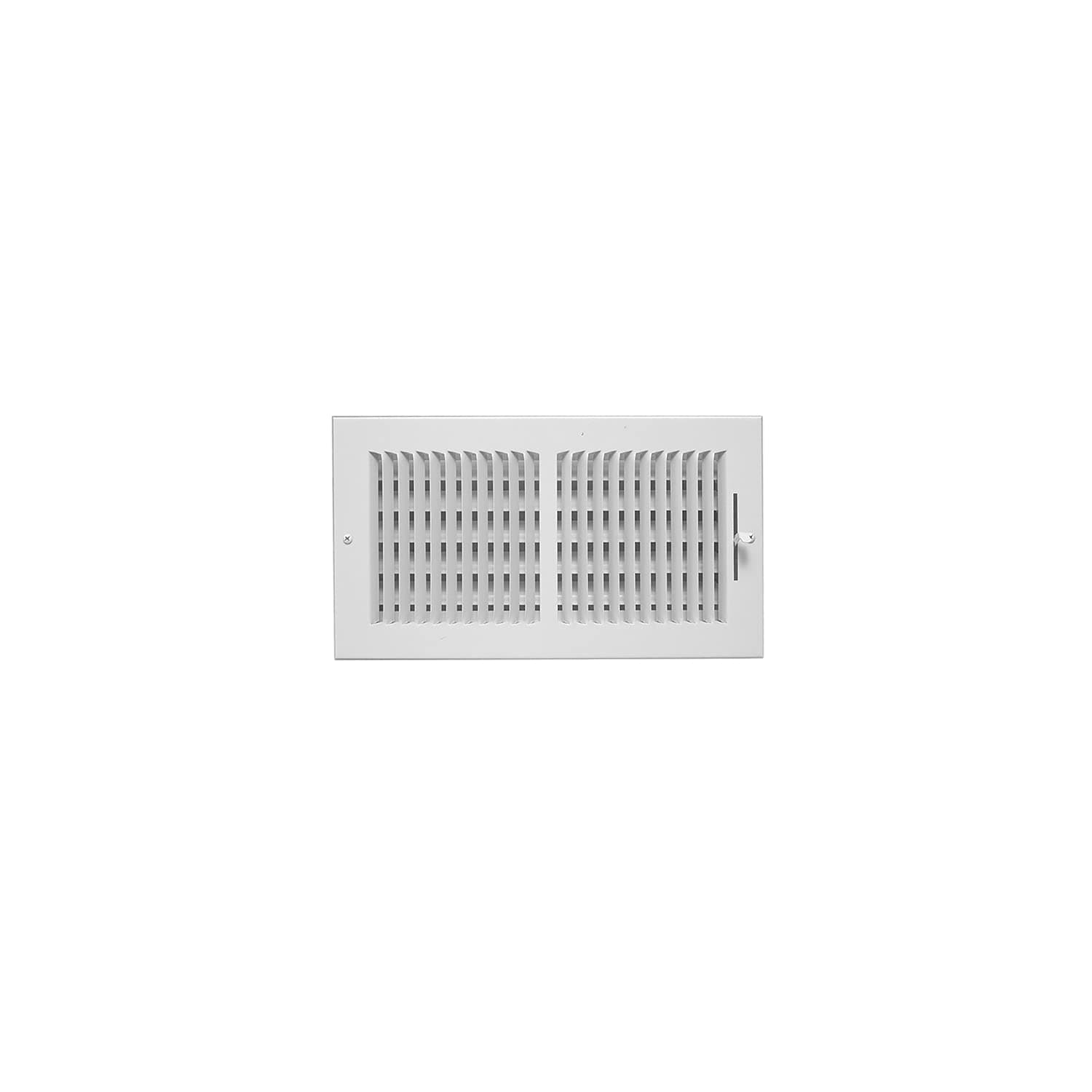 American Metal 356W10x4 10-Inch by 4-Inch White Steel Wall Diffusers with 1/3-Inch Grille Bar