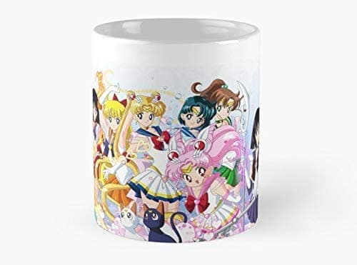 Sailor Moon Group Mug Coffee Mug - 11 oz Premium Quality printed coffee mug - Unique Birthday Gift for Mom Dad Boyfriend Girlfriend Drink Tea Mug