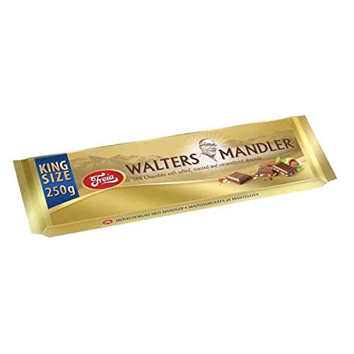 Freia Melkesjokolade Walters Mandler - Milk Chocolate with Almonds 250g