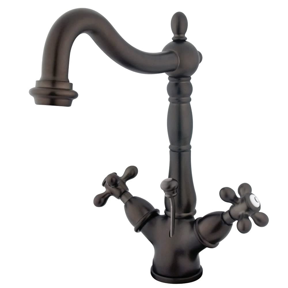 Kingston Brass KS1435AX Heritage Bathroom Faucet, 6-1/2-Inch, Oil Rubbed Bronze
