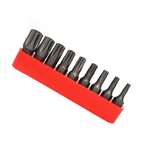 5-Point Star Tamper-Proof Bit Set-Fits Many German Cars-T10 to T50-Taiwan, Metal