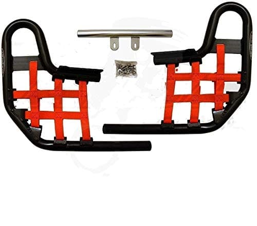 Banshee YFZ 350 YFZ350 Nerf Bars Alba Racing Black bar Red nets 207 T1 BR