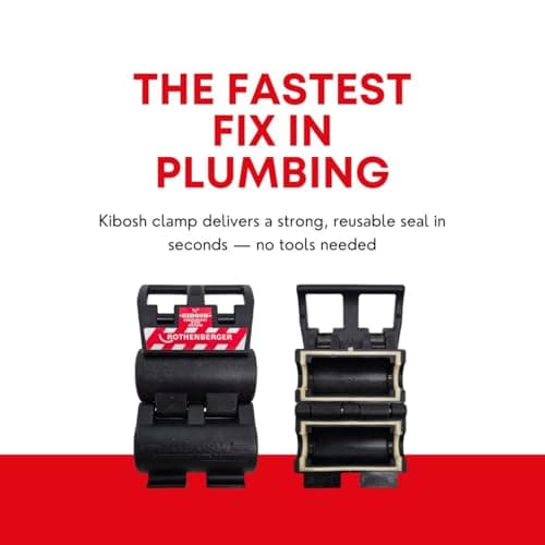 Rothenberger Kibosh Emergency Pipe Repair Kit for 15mm Plastic and Copper Pipes