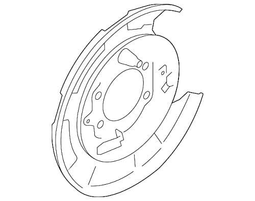 Subaru Brake Backing Plate - 26704AJ010